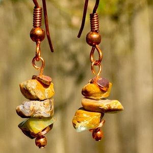 Stone earrings Boho